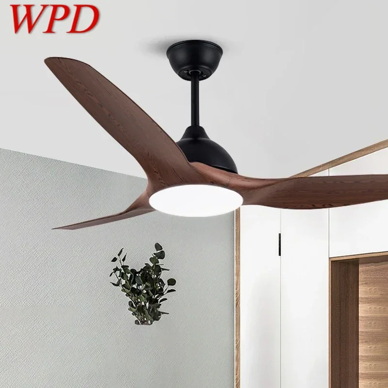 

WPD Nordic LED Fan Light Modern Minimalism Restaurant Living Room Study Ceiling Fan Light Remote Electric Fan Light