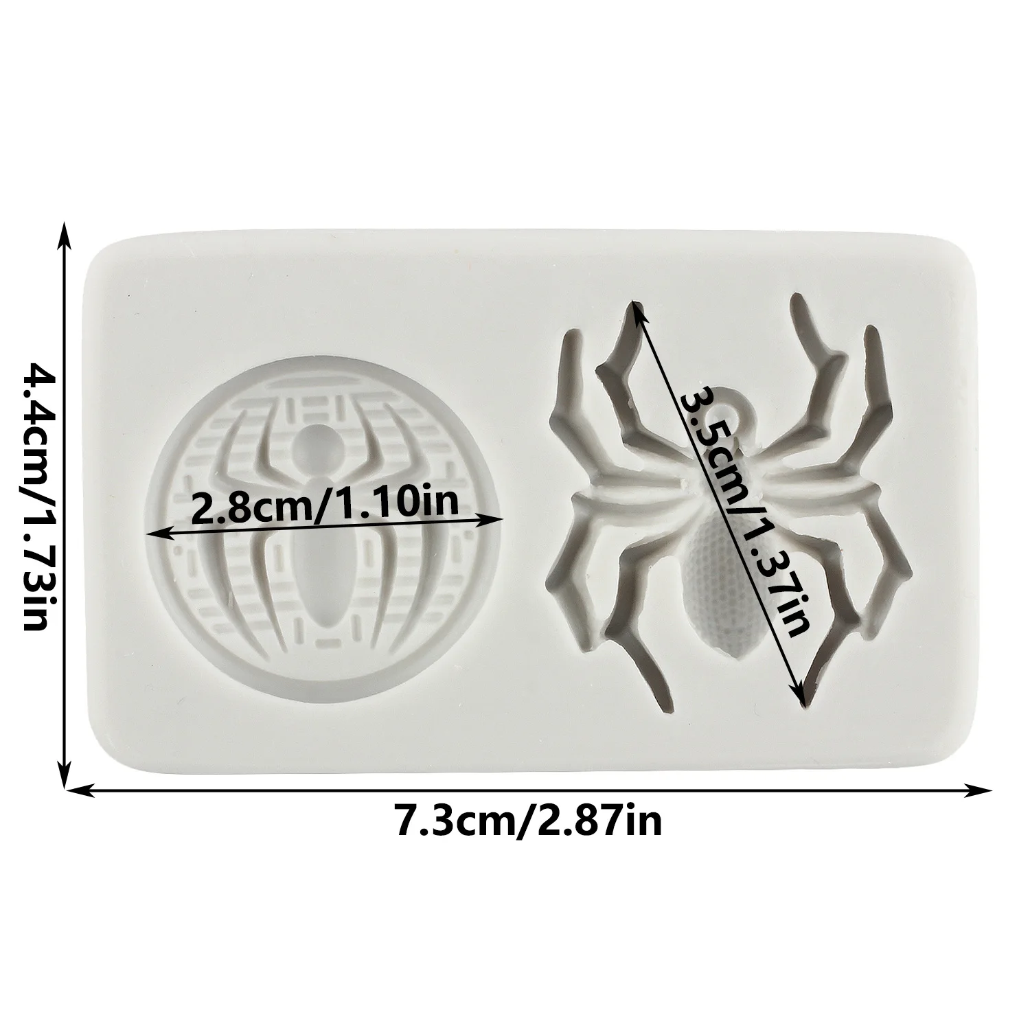 Halloween Spider Silicone Molds Spider Fondant Cake Decorating Tools Cupcake Topper Candy Sugar Craft Gum Paste Polymer Clay
