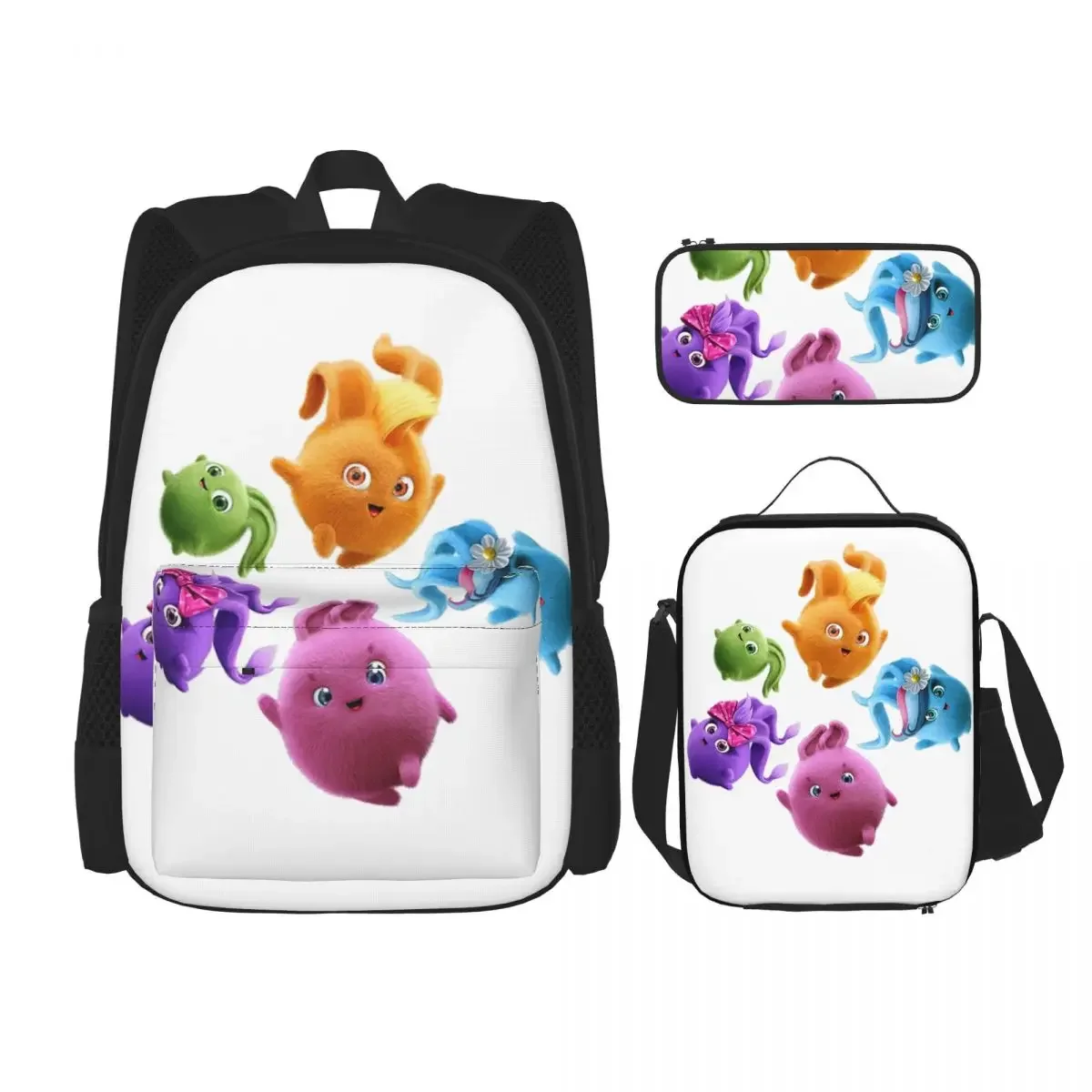 Sunny Bunnies Backpacks Boys Girls Bookbag Children School Bags Cartoon Kids Rucksack Lunch Bag Pen Bag Three-Piece Set