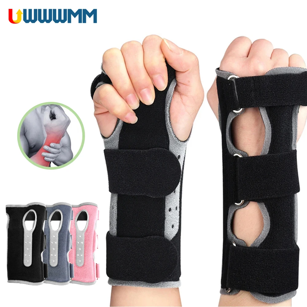 1Pcs Wrist Brace with Splint Tendonitis Women Men Sprained Wrist Support Carpal Tunnel Hand Splint Wrist Pain Relief Immobilizer