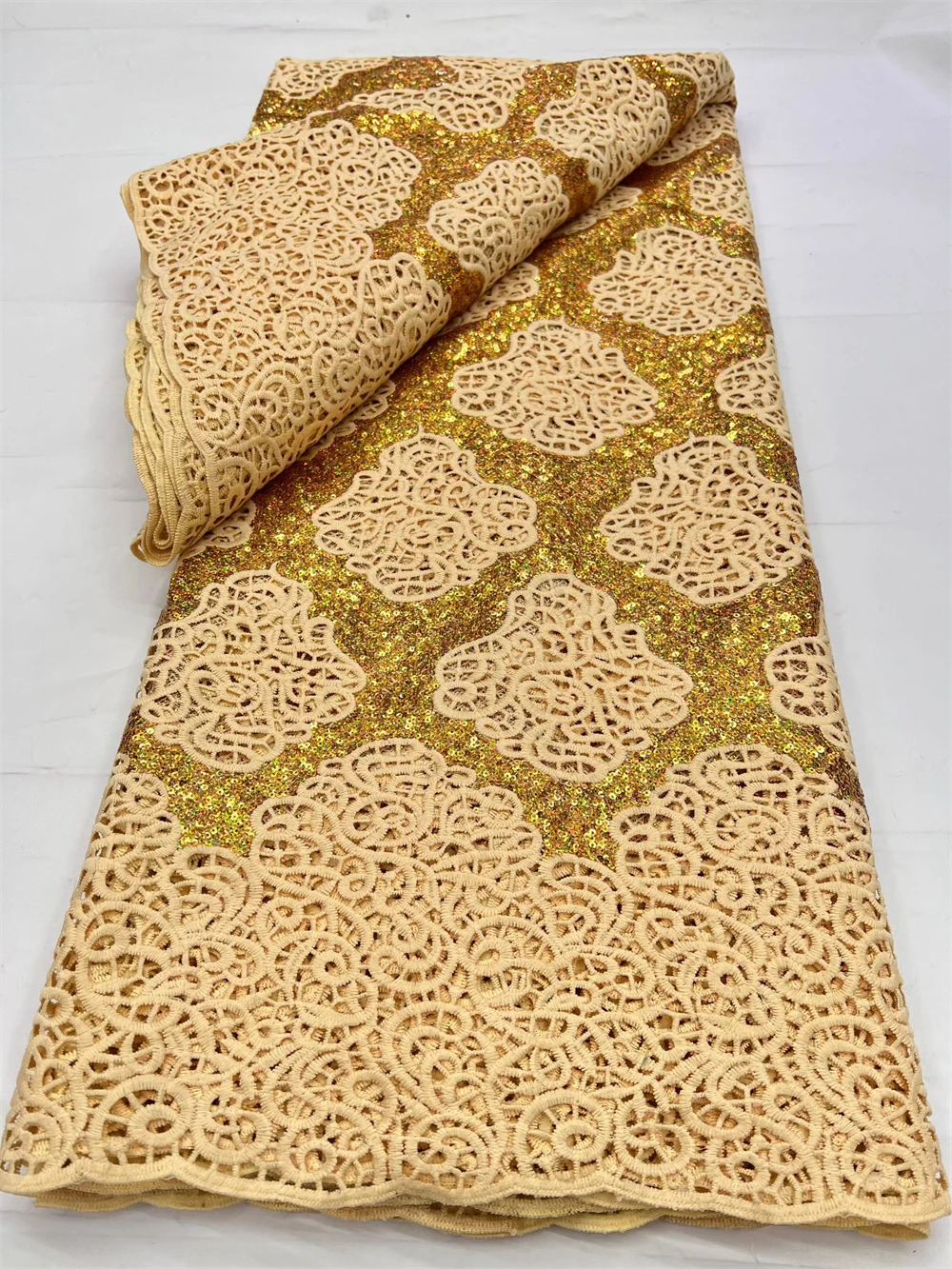 5-yards-nigerian-guipure-cord-lace-fabric-2026-high-quality-3d-sequins-african-mesh-milk-silk-embroidery-lace-fabric-women