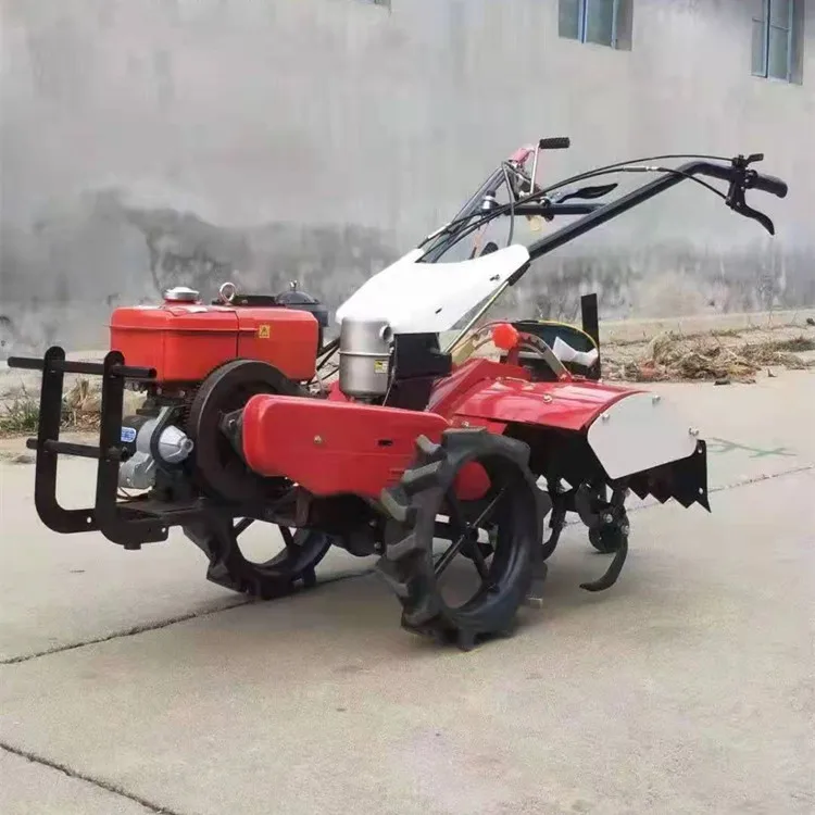 Orchard micro-cultivator Vegetable greenhouse rotary tillage weeding machine hand-supported self-propelled rotary cultivator