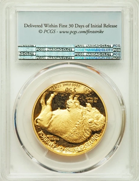 

2017 $50 Gold Buffalo - Real Gold Plated Tungsten - PCGS Graded - High Quality sealed PCGS Box case - Non Magnetic
