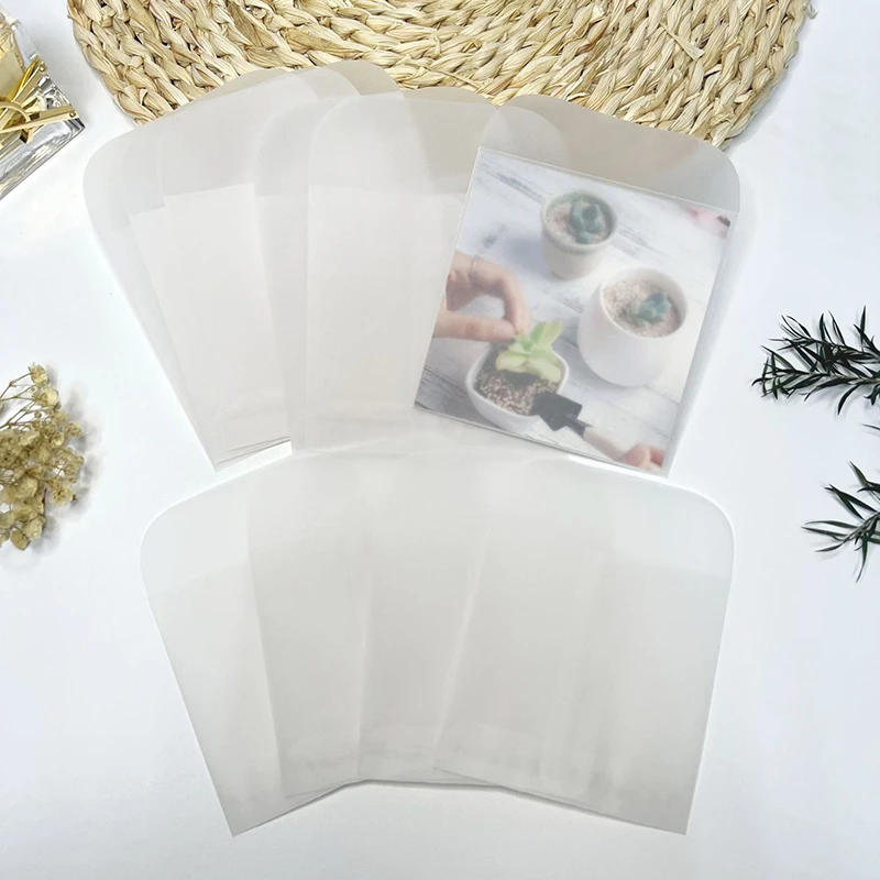 Envelope transparente para convite, suprimentos para pequenas empresas, embalagem cartões postais, Envelopes para casamento, 20 pçs/lote