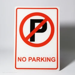 Acrylic Sign Private Property No Parking Outdoor Garage Street Home Bar Club Retaurant Wall Decor Signs Support Customization