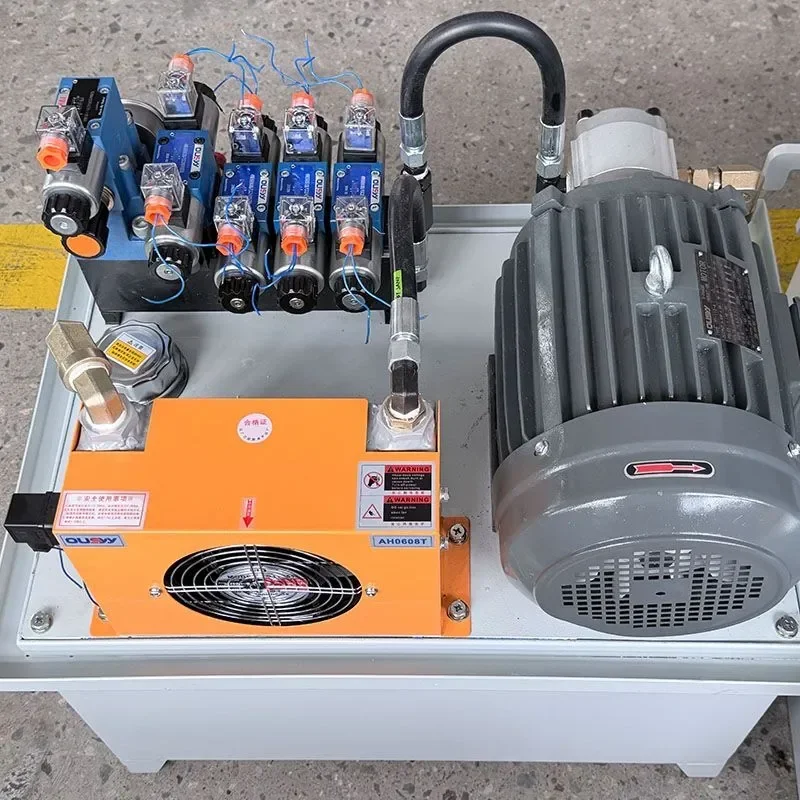 AH0608T-CA 48W Hydraulic Oil Cooler 12V 60L/min Mobile Hydraulic Oil Cooler with Fan Oil Radiator Heat Dissipation Low Noise