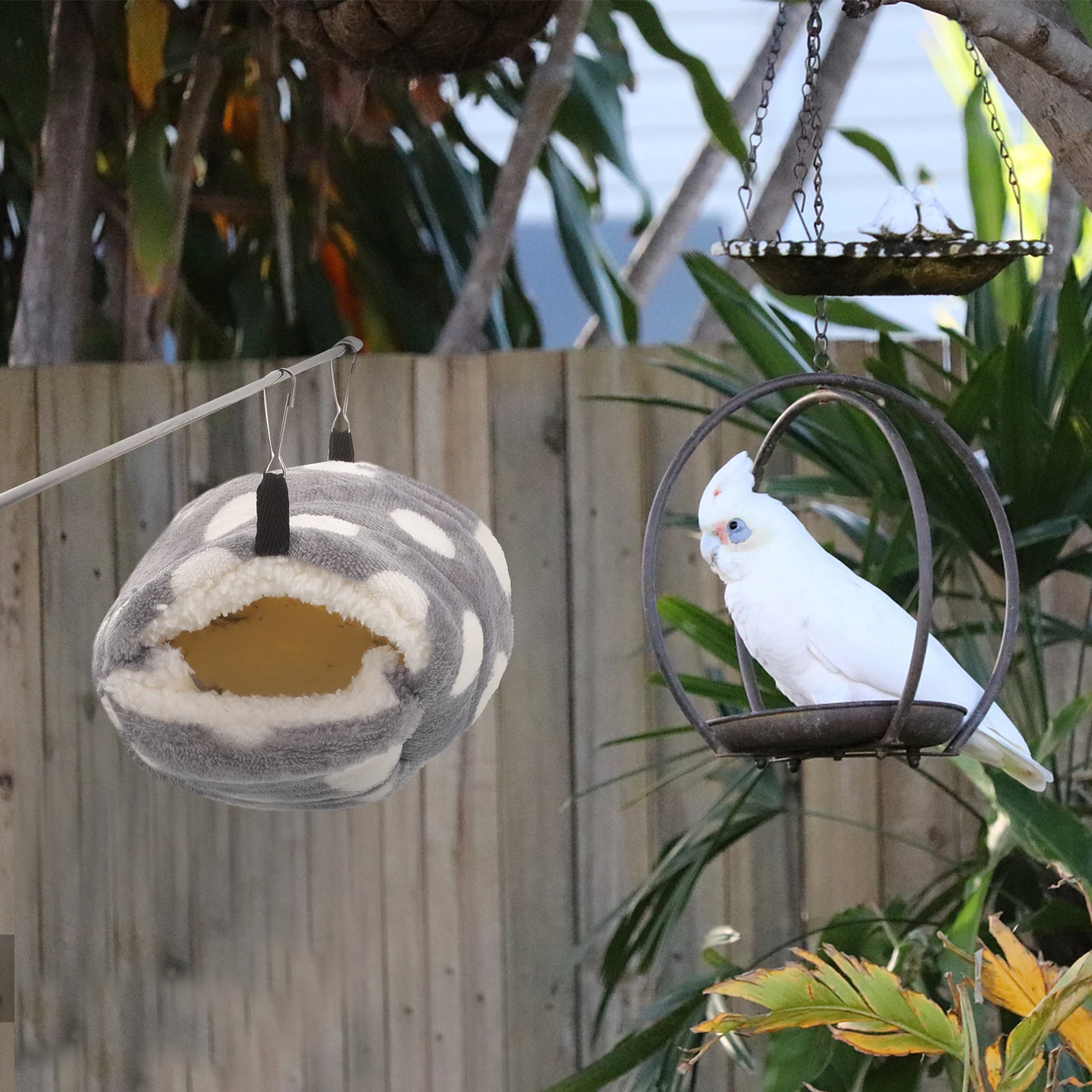 

Warm Cotton Nest Small Animal Hideout Cozy Hammock Cage Accessories Pet Hut Bird House Comfortable Resting Place Portable Hooks