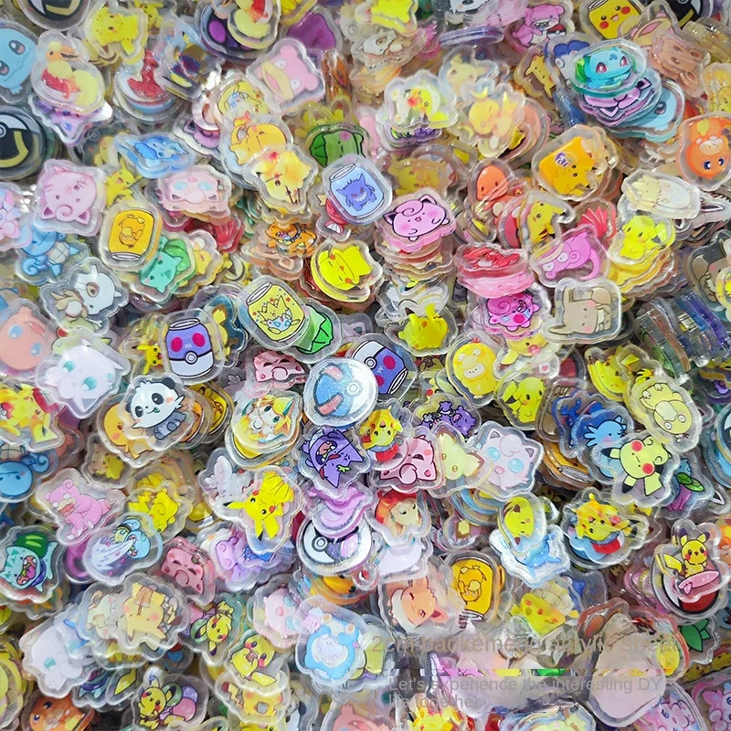 ملحقات البوكيمون، أوراق الأكريليك، سلاسل المفاتيح، مغناطيس الثلاجة، الهزازات، الملحقات، ملحقات DIY، رقع الرسوم المتحركة