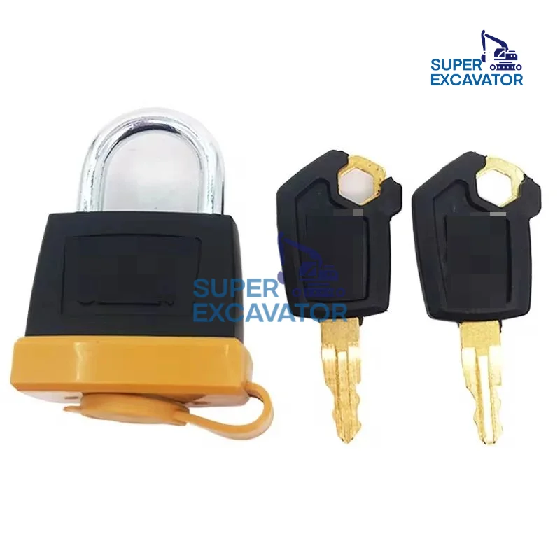 For Caterpillar Cat Fuel tank lock excavator lock Head anti-theft padlock E320 E323 E329 E330 E336C D Excavator Parts