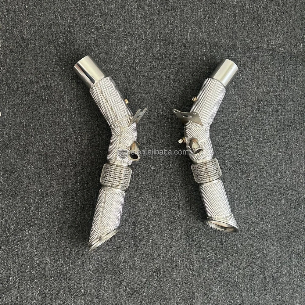 ACE Auspuff-Downpipe Upgrade Edelstahl-Leistungsauspuffrohr für Ferrari SF90 3.9T V8 2019-2023 – Detail 6