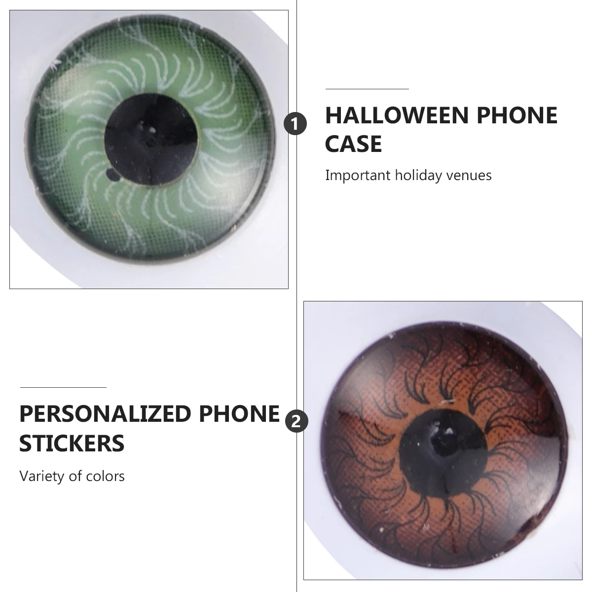 

20pcs Acrylic Eyeballs Cartoon Round Eyes for Bear Toys DIY Crafts Home Decor School Projects Party