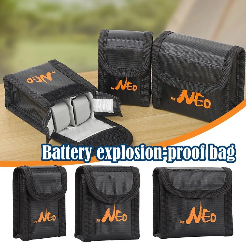 FOR DJI Neo Battery Explosion-proof Bag Fireproof Sealing Drone Battery Flame Retardant Bag Drone Accessories