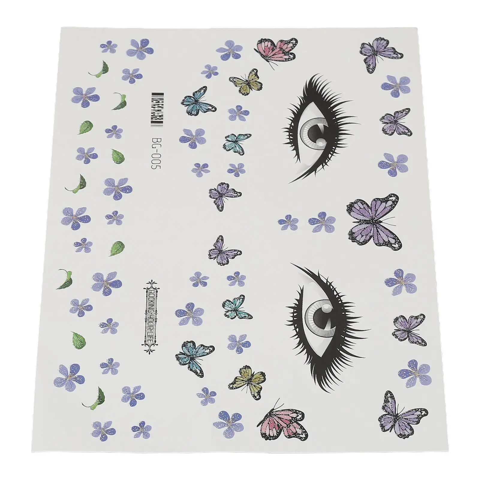 Autocollants de tatouage temporaire pour le visage, retrait facile, motifs vifs longue durée, couleurs vives, parfaits pour la fête d'halloween