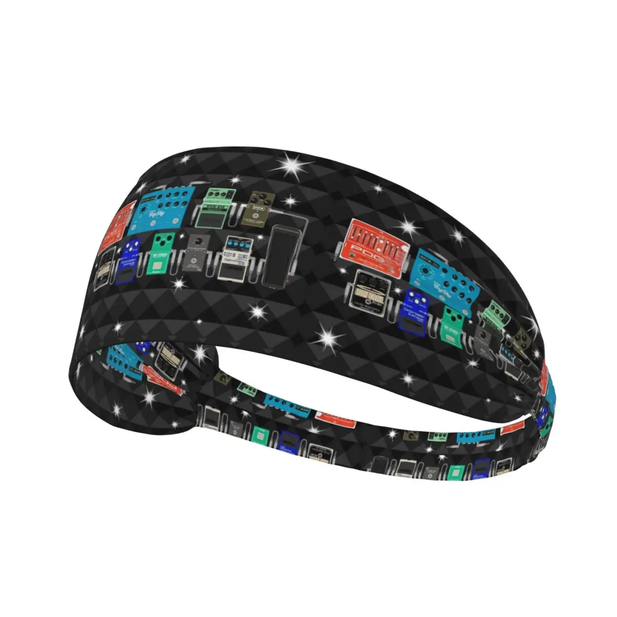 

Pedalboard Of The Starz Men Women Headband Quick Drying Sports Sweatband for Gym Yoga Running