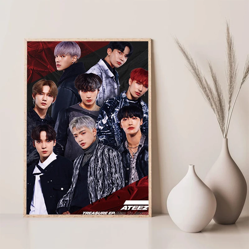 Kpop ATEEZ Poster Decoration Pictures Room Wall Decor Print Painting on Canvas Home Decorations Decorative Paintings Art Posters