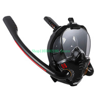 Double Tube Diving Mask Waterproof Anti-Fog Full Dry Swimming Equipment Adult