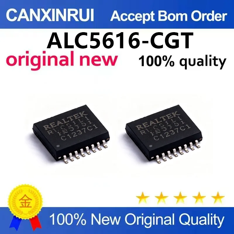 （5pcs-10pcs）Brand new original ALC5616-CGT silk screen ALC5616 packaged QFN-32 audio codec chip