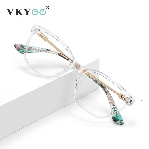 Imagen 2 del producto VICKY, nueva moda, gafas de lectura con luz azul para mujer, diseño Simple personalizado, ojo de gato, se pueden personalizar con prescripción