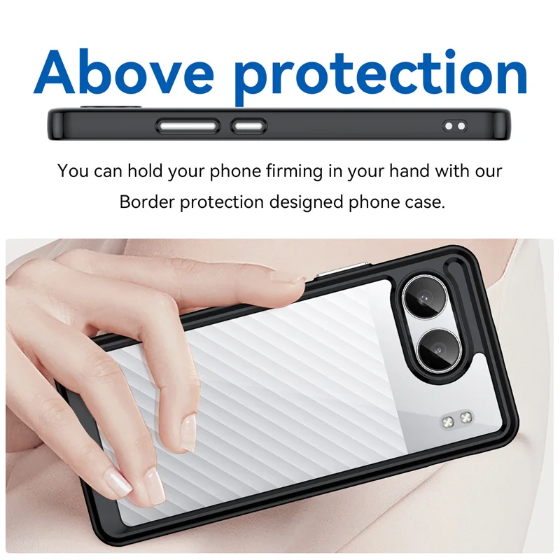 For Oneplus Nord 4 Clear Case Oneplus Nord 4 Cover Coque Funda Hard Translucent Soft Frame Shockproof Phone Bumper Oneplus Nord4