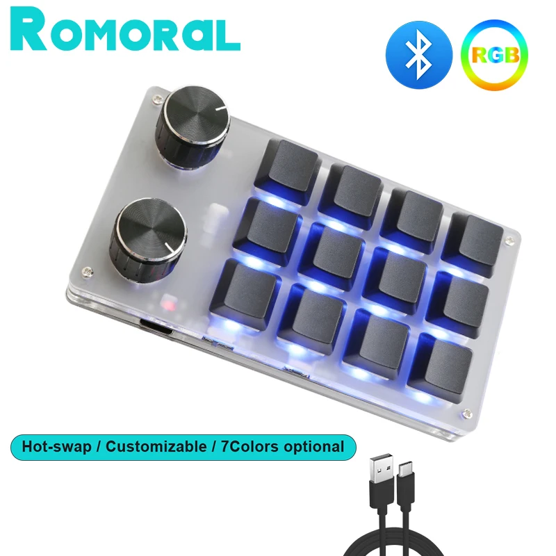 

Mini Macro Keyboard Programming Photoshop Custom Knob Keyboard One-handed Keypad Gaming Mini Mechanical Keyboard