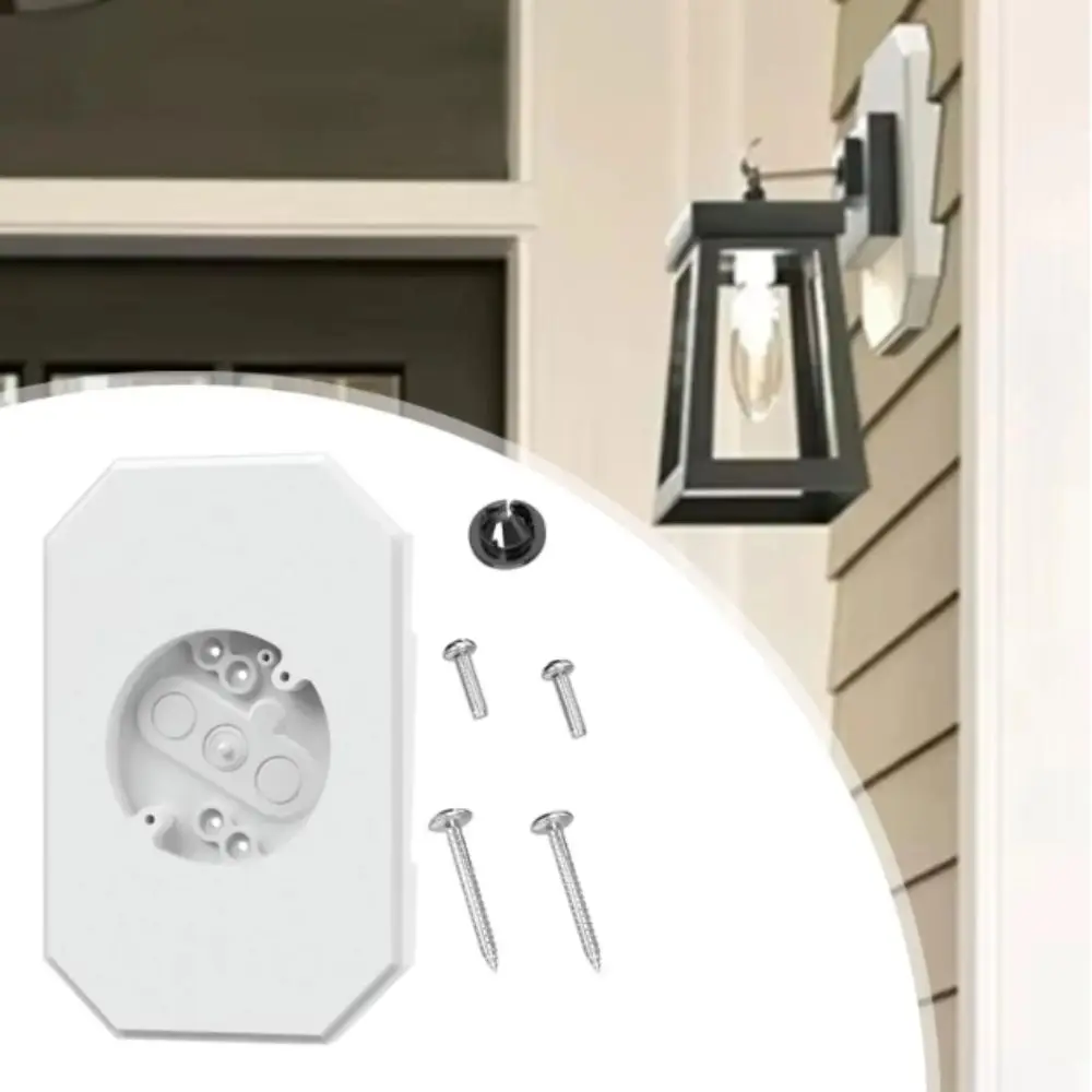 

Textured Siding Mounting Plate For 4 Inch Siding For 1/2 Inch Siding Vinyl Siding Mounting Blocks Wiring Access