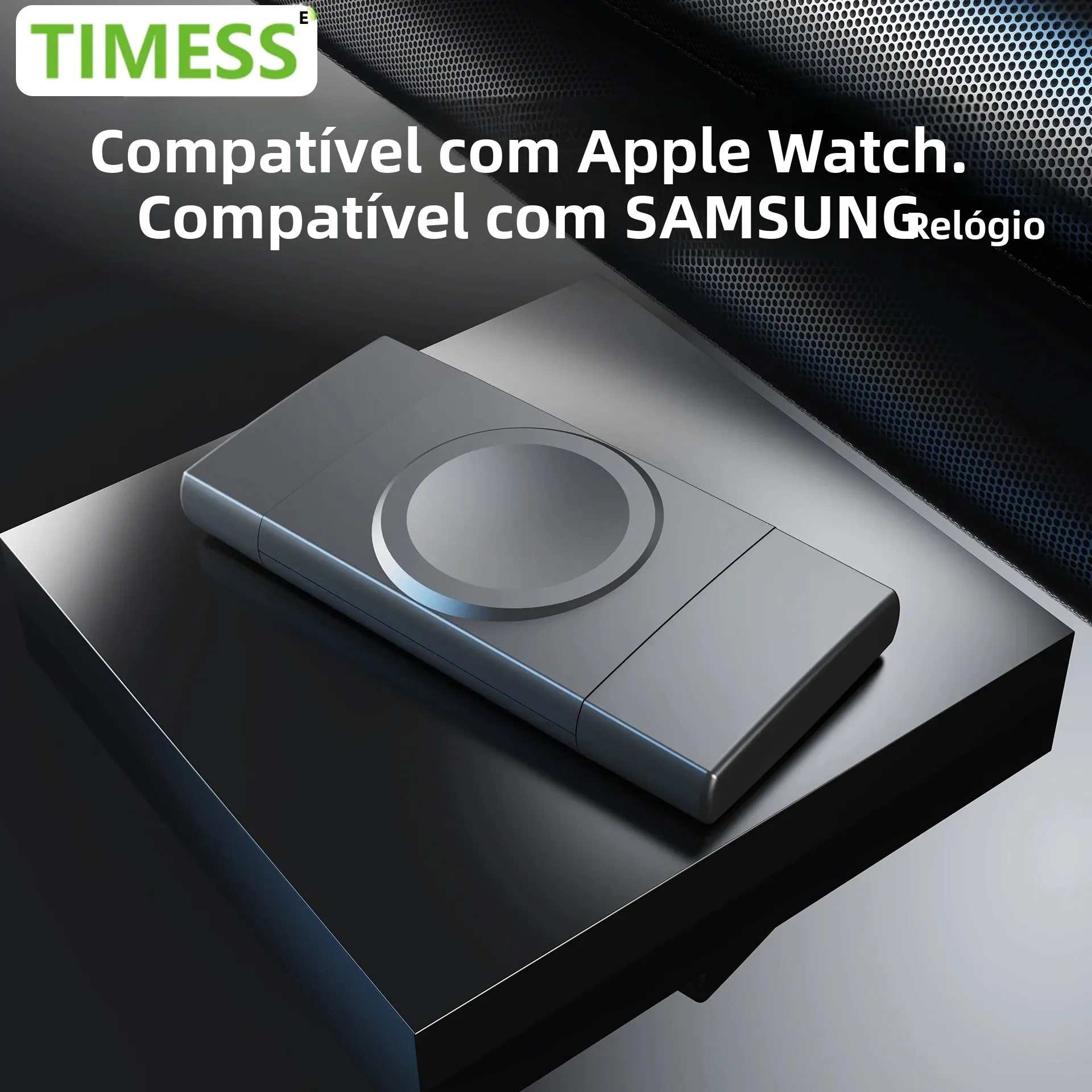 Carregador de Relógio TIMESS para Apple Watch Series 10 9 8 7-1 e para SAMSUNG GALAXY Watch 8 7 6 5 4 3 2 1 Active Pro Estação de Carregamento USB