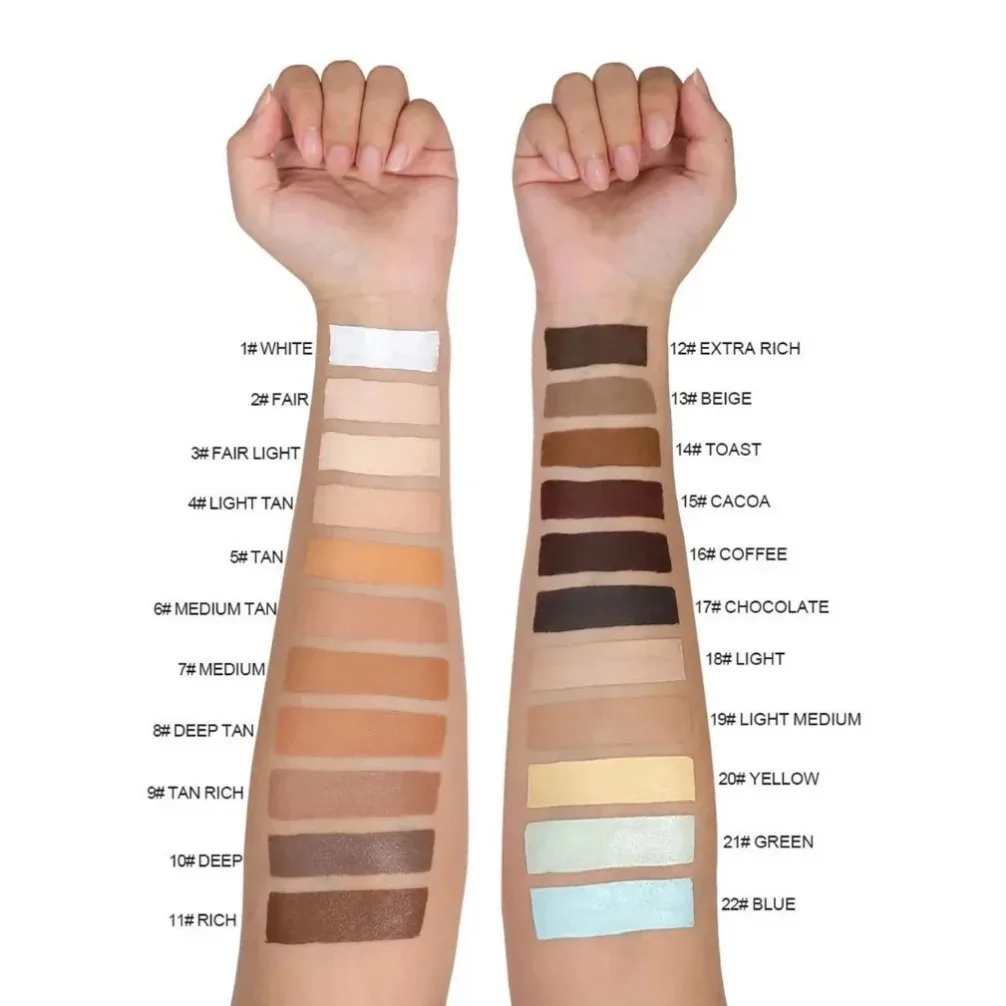 プライベートラベルホワイトマット口紅チューブ防水コンシーラー輪郭スティック修正肌のトーンコンシーラーカスタムメイクアップ化粧品