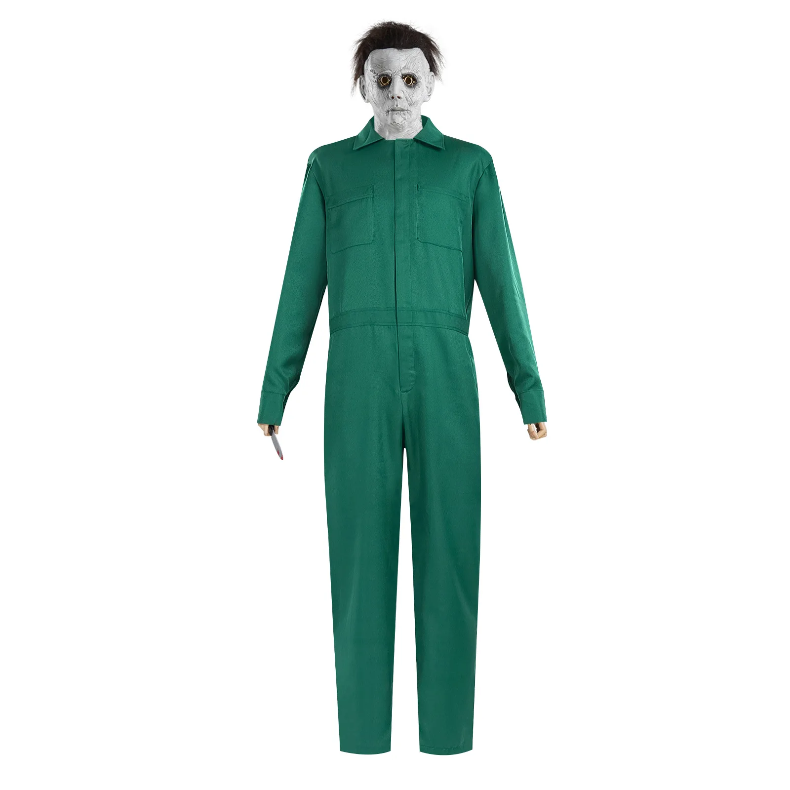 Bloody Killer Michael Outfits Halloween Myers Cosplay Costume Cos Jumpsuit Horror Mask Halloween Party Costume Adult Men Womencu