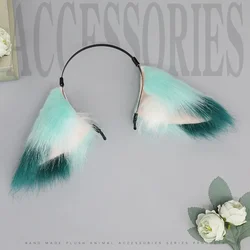 New Lovely Faux Fur Fox Ears Headband Realistic Furry Ear Puppy Hair Hoop Lolita Anime Masquerade Cosplay Costume Accessories