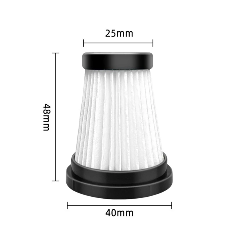 Filtro de substituição para MOOSOO K12, K12 Pro, K13 vácuo sem fio, Foxnovo 13KPA, Handheld substituição acessórios, 1 pc