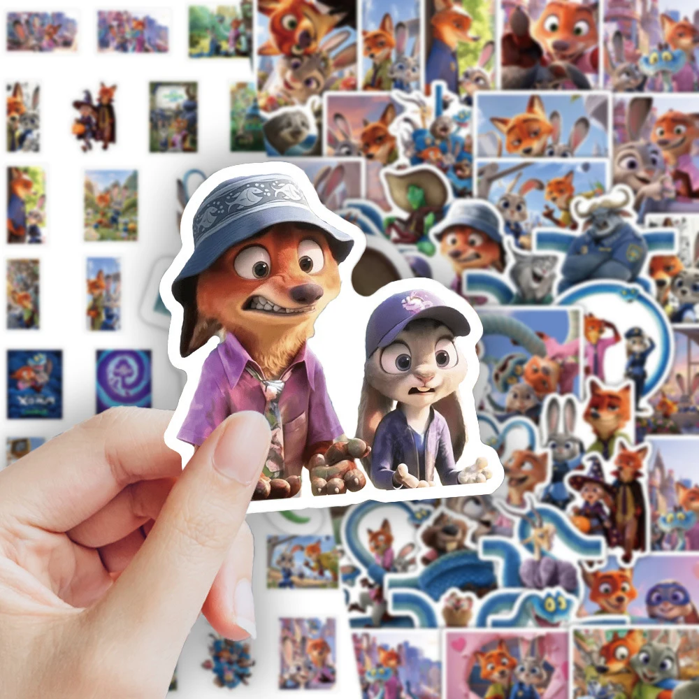 

Zootopia 2 Sticker Nick Wilde Judy Hopps Gary DIY Decoration Skateboard Laptop Luggage Motorcycle Phone Sticker Decals Gift Toy