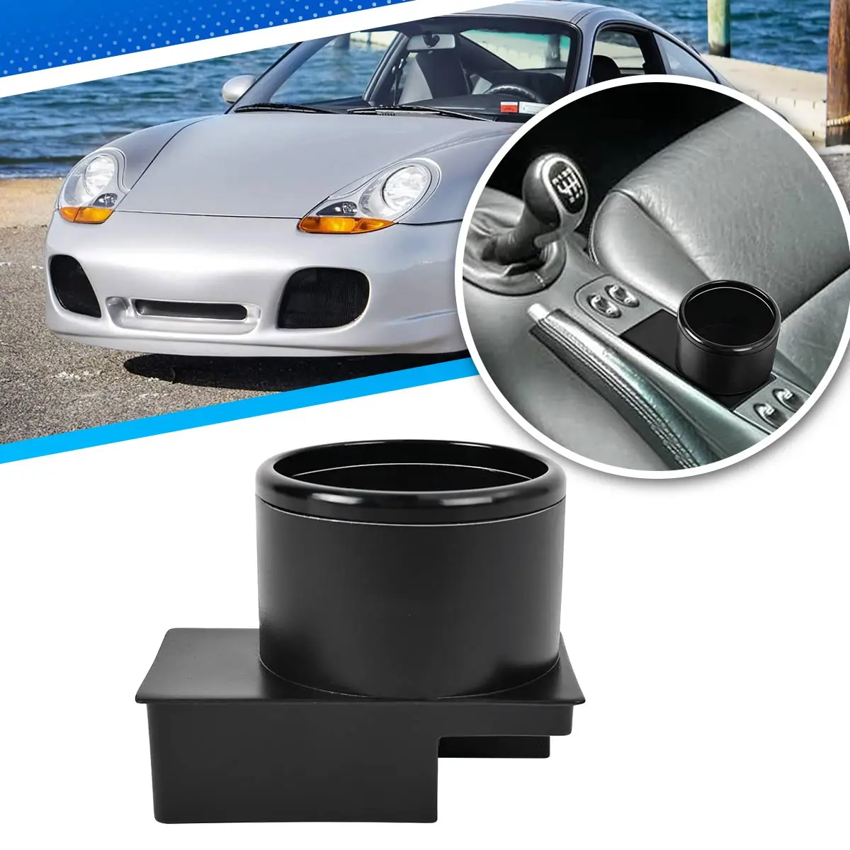 

Car Cup Holder Center Console Water Bottle Cup Holder Auto Interior For Porsche for Boxster 986 For Porsche 911 996 1997-2004
