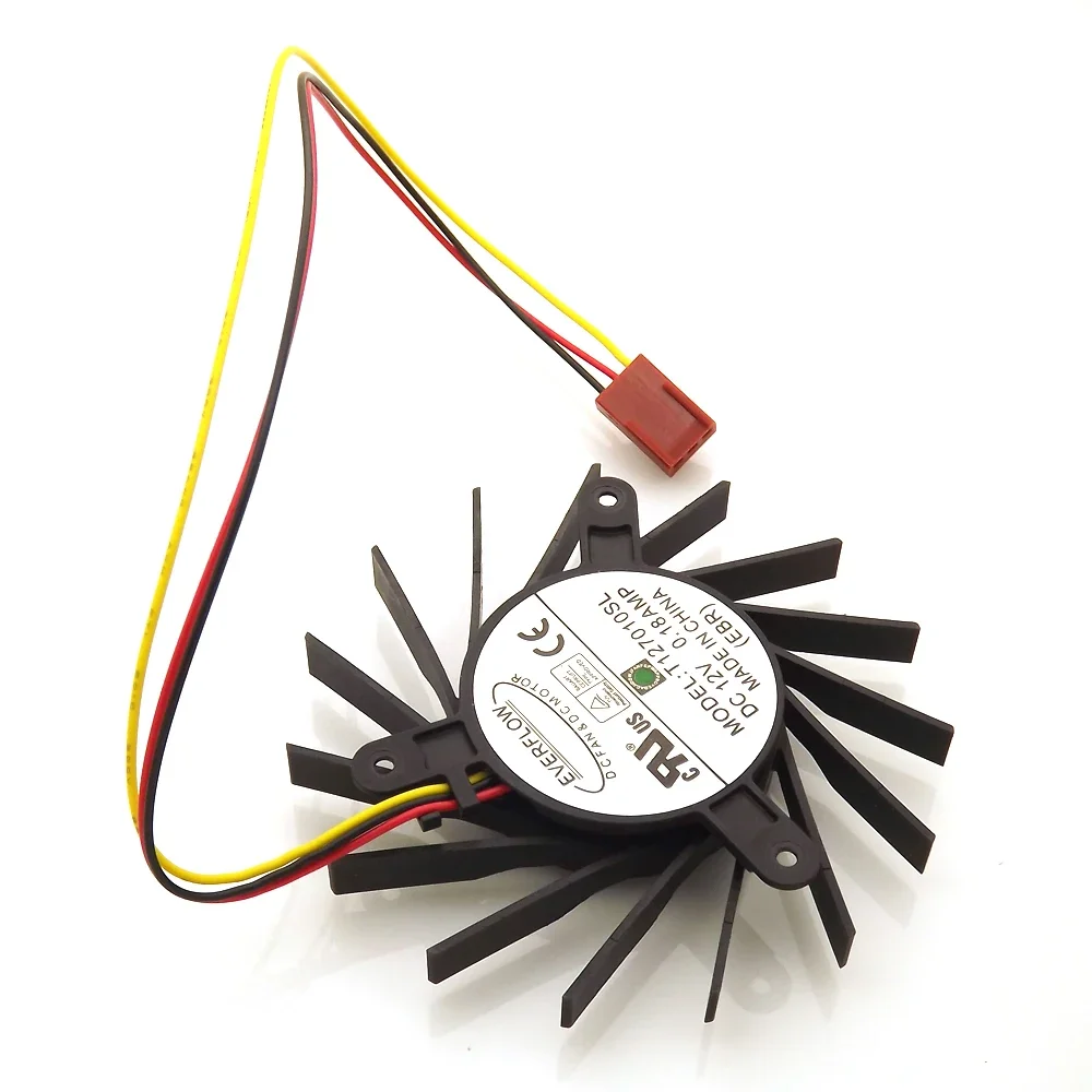 Free Shipping T127010SL 73mm 0.18AMP 3Pin For Galaxy 9600GT 9600GSO 9800GT GTS250 Graphics Video Card VGA Fan