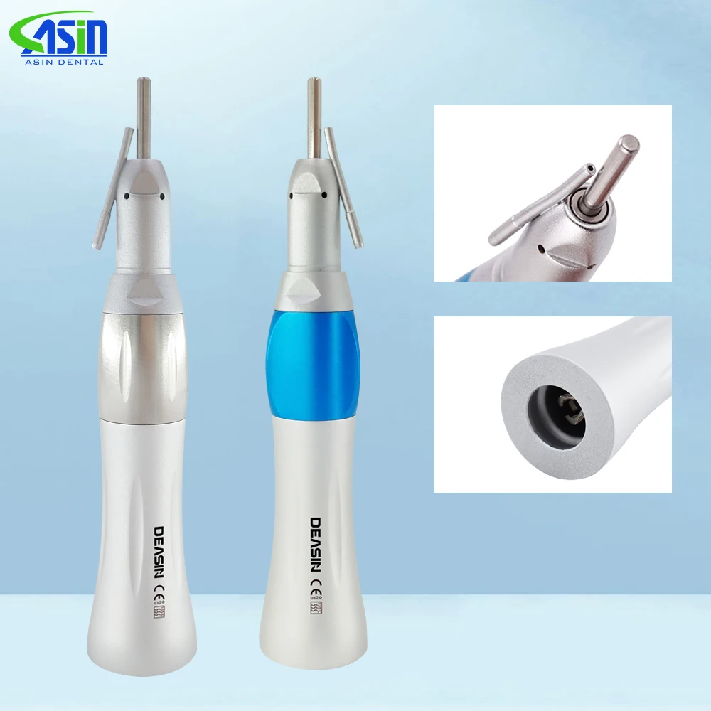 

Dental Surgical Straight Handpiece 1:1 Nose Cone With External Pipe Dentistry Clinics Lab Tool