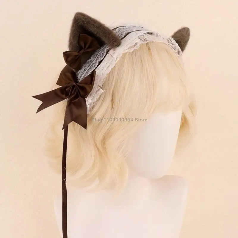 

Lace Hairbands Adorkable Photo Props Halloween Anime Headbands Party Headpiece Fun Headbands for Music Festivals