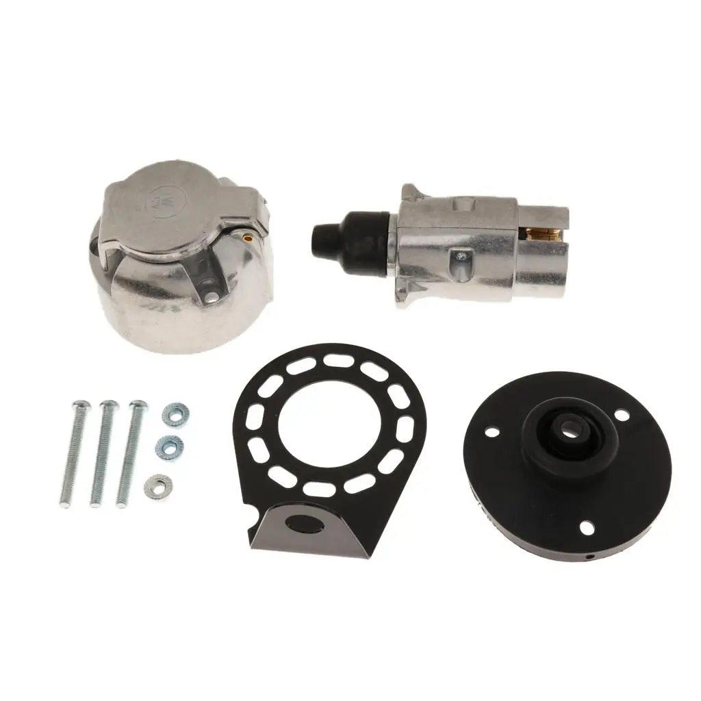 ชุดปลั๊กและขั้วต่อสายไฟคุณภาพสูง 7 ทาง 12N สำหรับรถยนต์ เรือ รถบรรทุก รถพ่วง