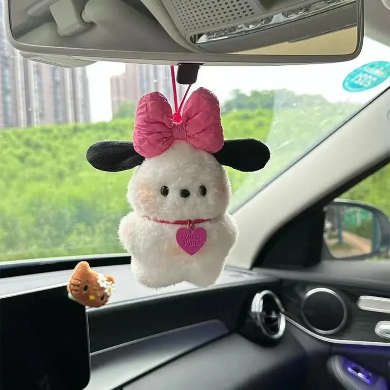 

Anime Sanrio Kawaii Pochacco Car Mounted Pendant Rearview Mirror Decoration Cartoon Cute Decoration Doll Pendant Birthday Gift