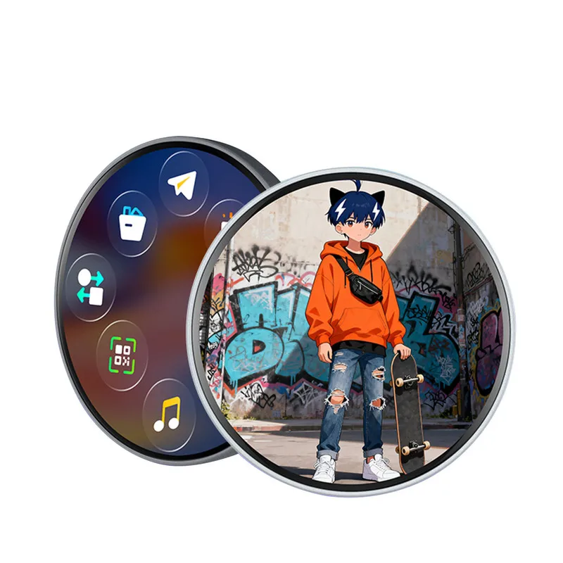 

Efitness Bluetooth Touch Screen Electronic Badge Custom Diy Anime Peripheral Trendy Toy Gift Multilingual App Supported Video