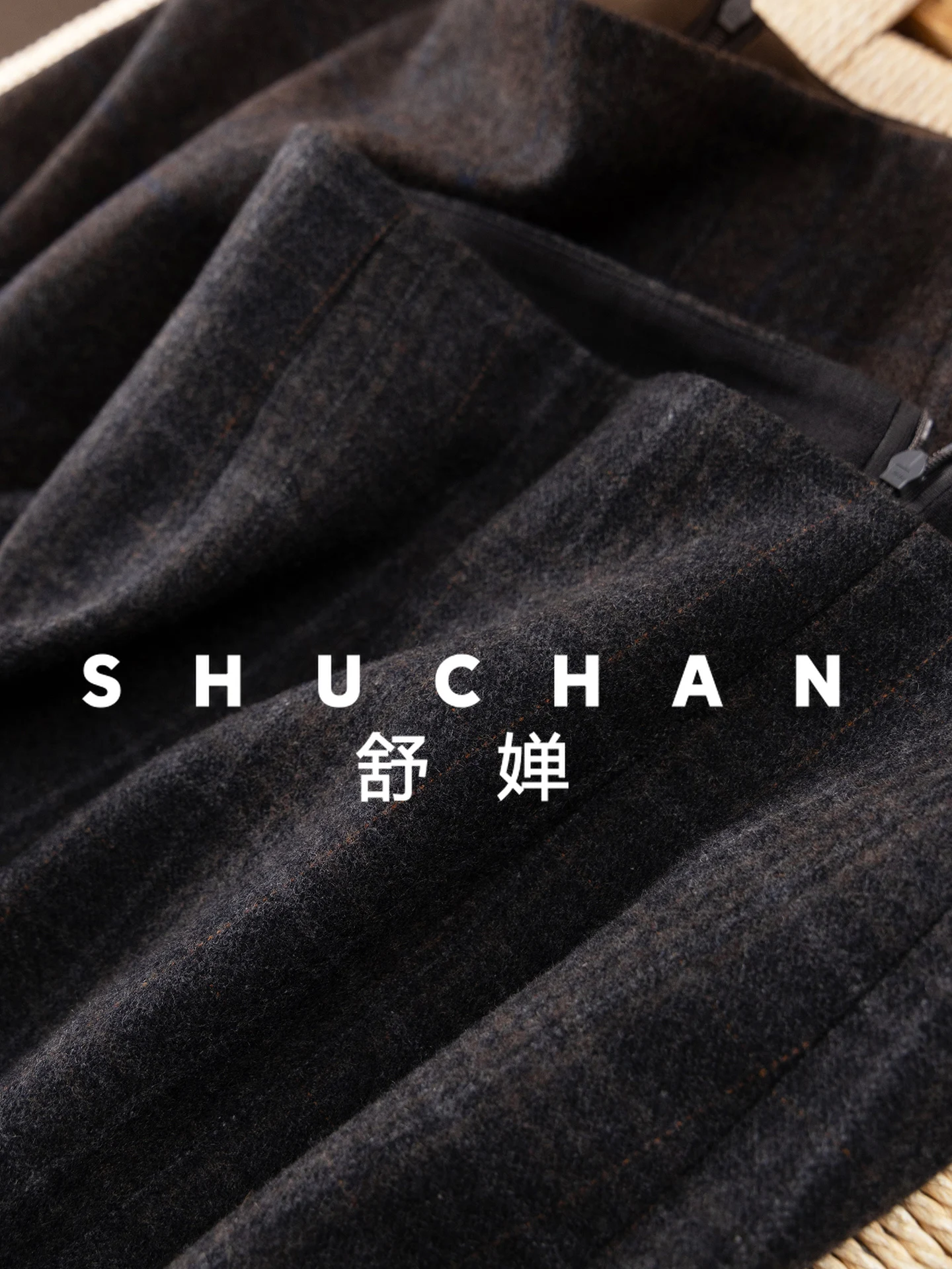 Retro Old Money, English Plaid with Wool Hip-wrapped Woolen Skirt Women 35I3 Faldones Para Mujer Long Skirts for Women