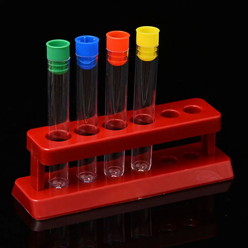 

2 Sets Tube Rack Suit Test Tubes Plastic Experiment Bracket with Laboratory Holder Shelf Storage Kit