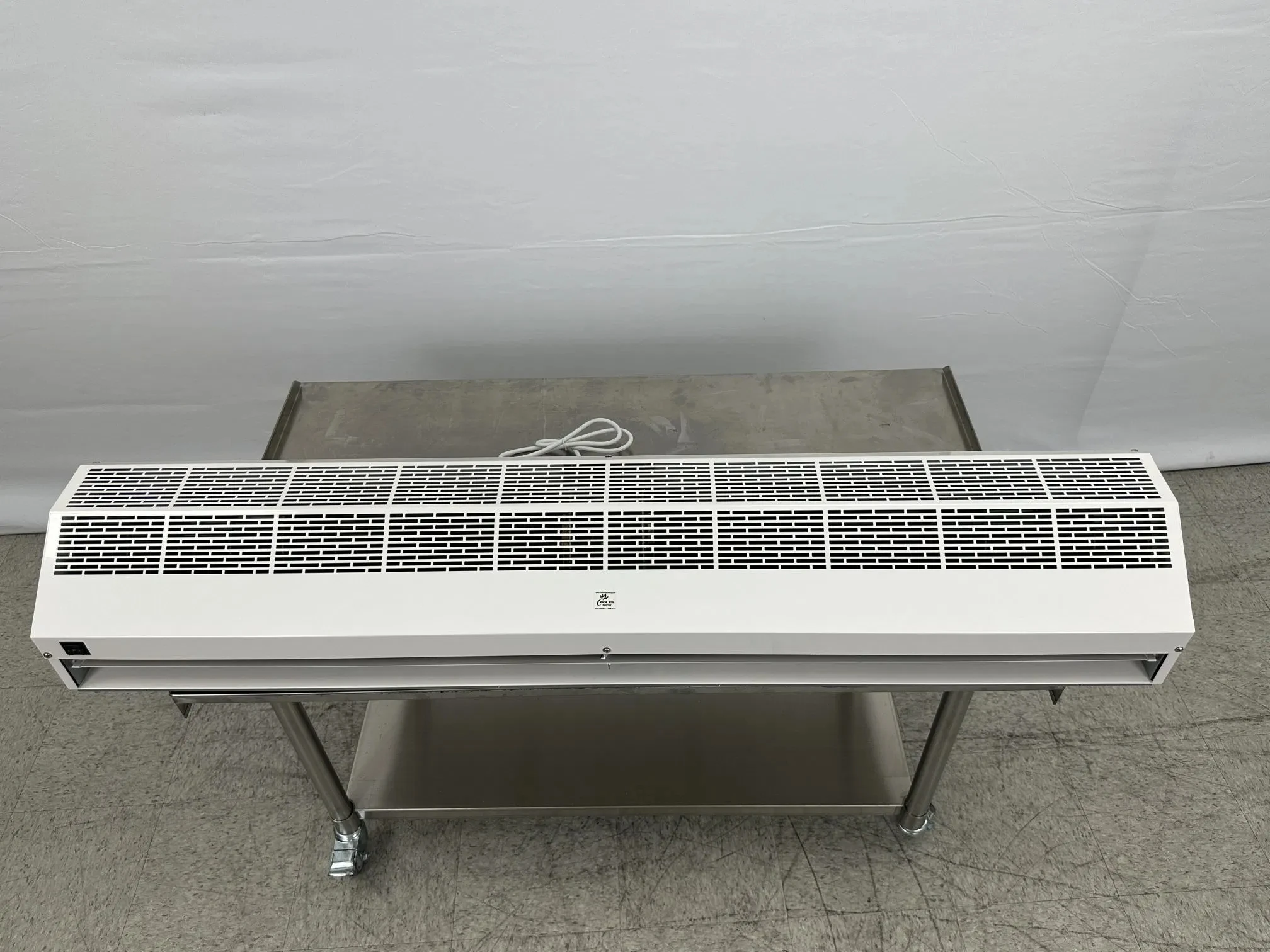Wall Mounted Air Curtain, 120W AC Motor, Cooling Fan for Restaurant, Door Wind Barrier, Energy Saving Ventilation System