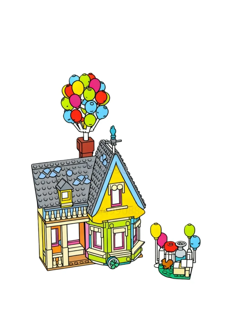 Vliegende reisbeeldjes, 598 stuks MOC-scène architectonisch model filmserie verjaardag kerstcadeau speelgoed