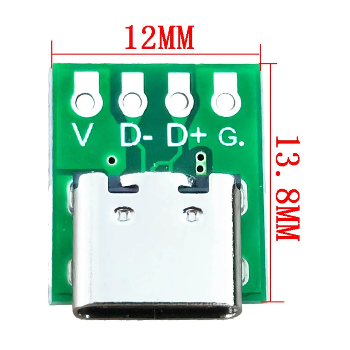 10 шт. TYPE-C USB3.1 16-контактный разъем типа C на 2,54 мм, адаптер 16P, тестовая розетка для печатной платы для передачи данных