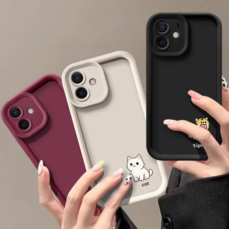 Stylish Cartoon Animal Cat Dog Couple Printed Phone Case for Xiaomi 17 PRO MAX 15T Pro 15 Ultra 14T 14 13 12T 11 Lite Soft Cover