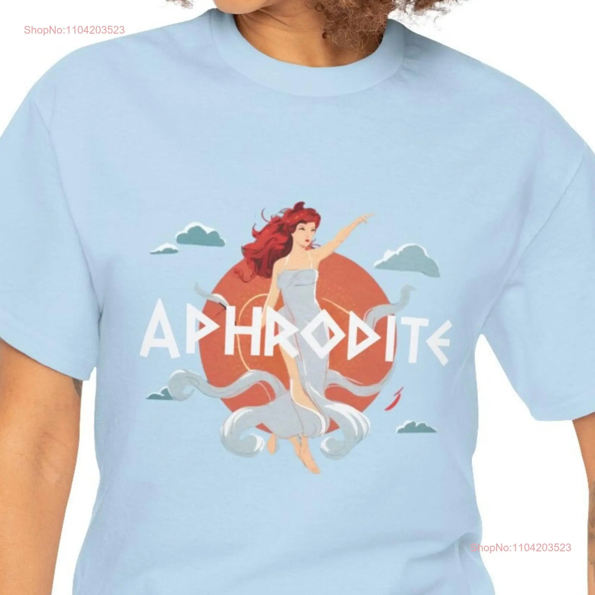 Aphrodite T Shirt Goddess of Beauty Comfort Colors Greek Mythology Sublimation Designs Fan  long or short sleeves