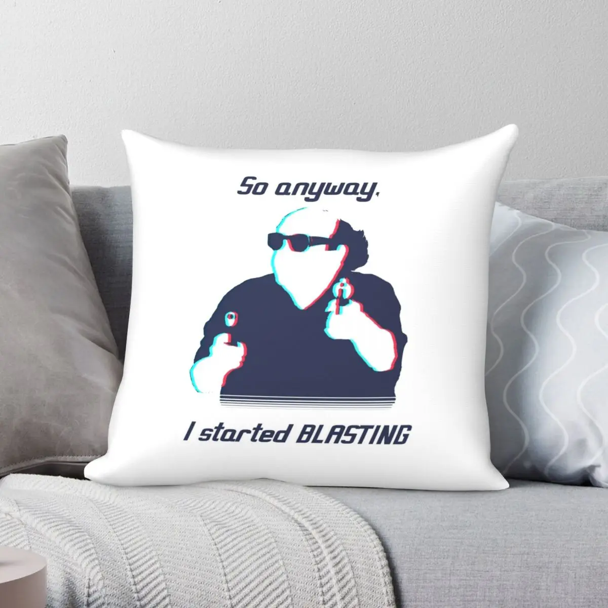 

So Anyway Square Pillowcase Polyester Linen Velvet Pattern Zip Decor Throw Pillow Case Room Cushion Cover