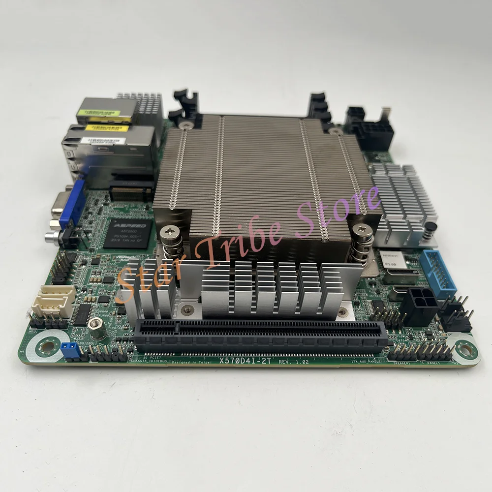 

X570D4I-2T Dual-Port 10 Gigabit Server Workstation Motherboard 4 * SO-DIMM