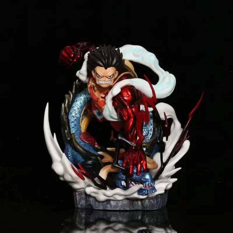 

One Piece Wano Country Mke Luffy Vs Kaido Scene Sculpture Decoration Model Boxed Figurine Anime Gift