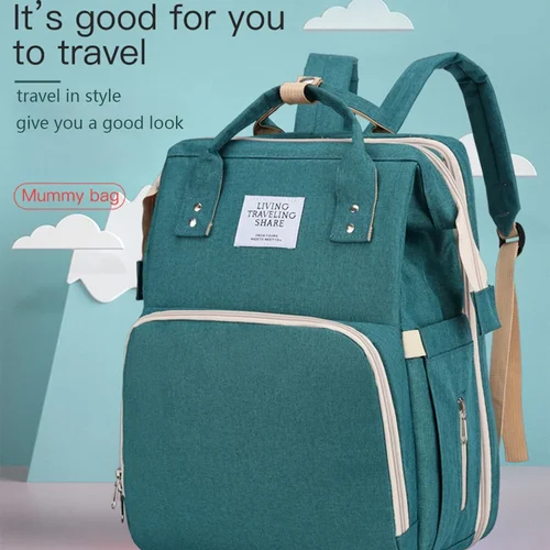 경량 휴대용 접이식 엄마 가방, 대용량 아기 침대, 배낭 나들이 가방, 엄마 가방 