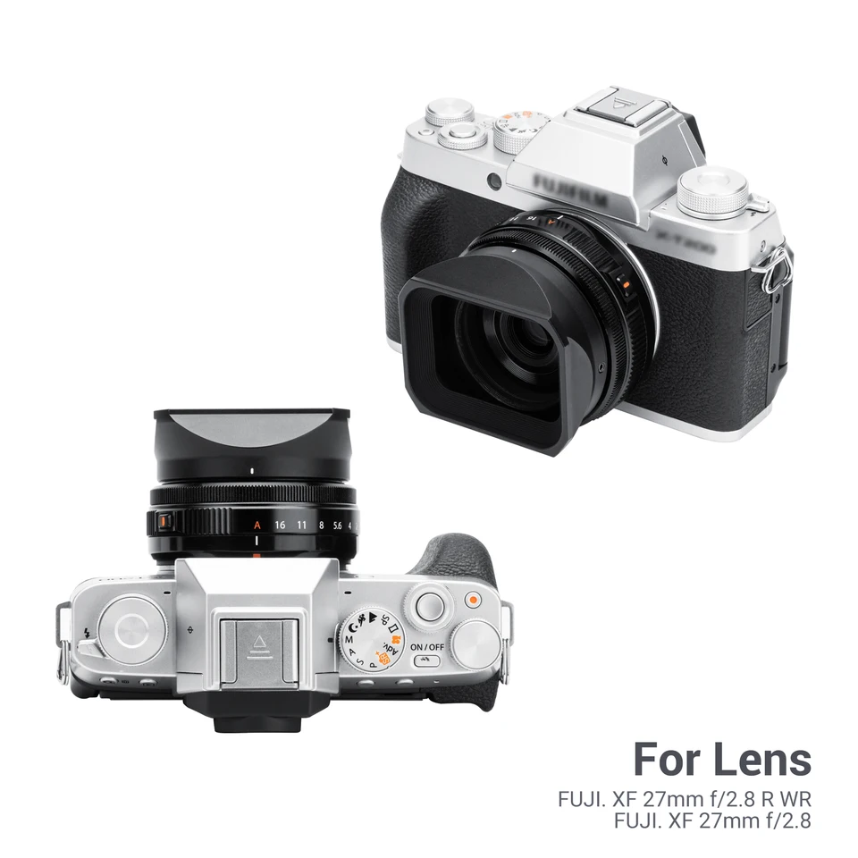 Jifilm xf 27mm f/2.8 r wr用メタルレンズフード,Fujifilm xt5 xt4 xt3